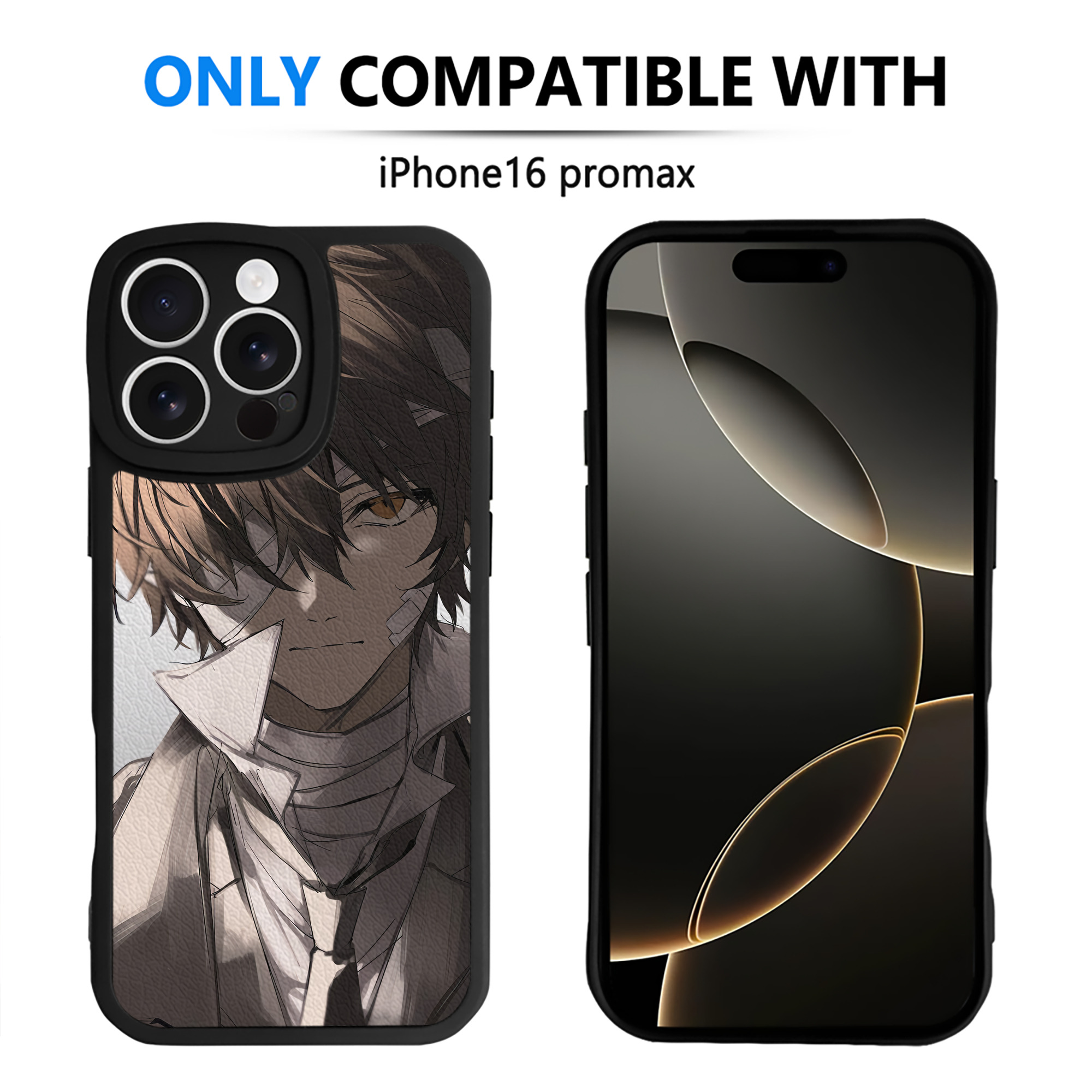 （画像用） 文豪ストレイドッグス Bungo Stray Dogs 【iPhone 16シリーズ対応】シリコンスマホケース（レザー調） 材質：シリコン